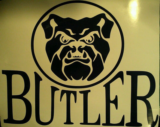 Buttler Bulldogs Cornhole Decals - 2 Cornhole Decals 2 Free Hole Circles