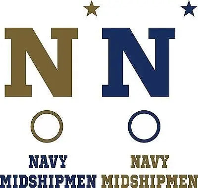 GS Navy Midshipmen Cornhole Decals - 6 Cornhole Decals - 2 Free Window Decals G&S