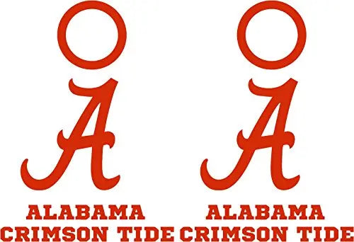 G&S Alabama Crimson Tide Cornhole Decal Set - 6 Cornhole Decals - Free Window Decal G&S