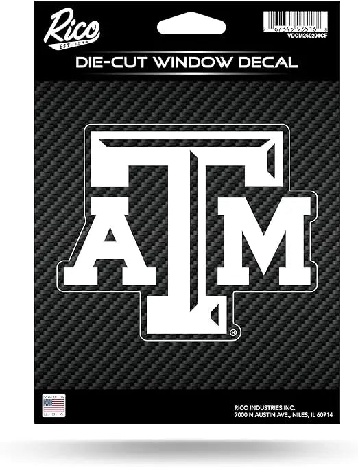 NCAA Texas A&M Aggies 5" x 7" Vinyl Die-Cut Decal - Car/Truck/Home Accessory By Rico Industries 2 Free Window Decals Rico