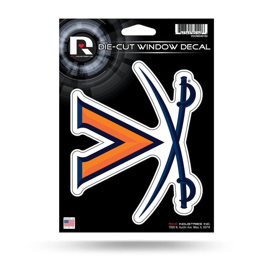 NCAA Virginia Cavaliers 5" x 7" Vinyl Die-Cut Decal - Car/Truck/Home Accessory By Rico Industries 2 Free Window Decals Rico