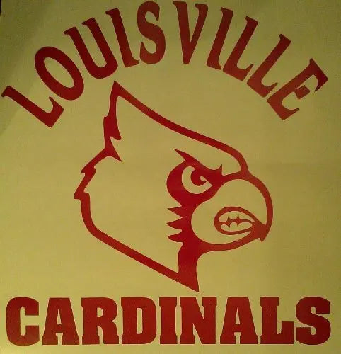 Louisville Red Cornhole Decals - 2 Cornhole Decals Creations Unlimited