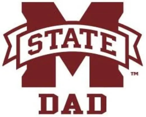 MISSISSIPPI STATE BULLDOGS DAD Vinyl Decal Car Truck MSU Sticker Free Window Decal Creations Unlimited