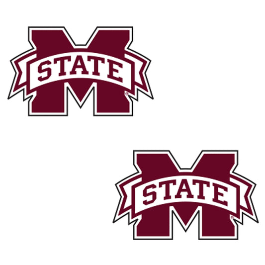 Mississippi State Decal (M-STATE 2-PACK DECAL (2''), 2 in) Craftique