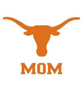 TEXAS LONGHORNS MOM Clear Vinyl Decal Car Truck UT Sticker Bama