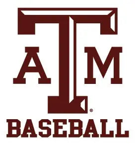 Texas A&M Aggies BASEBALL Clear Vinyl Decal Car Truck Sticker aTm TAM Bama