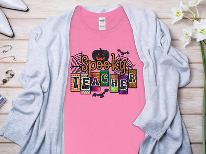 This Halloween Teacher T-Shirt is crafted from high-quality fabric in sizes to fit all shapes and size - Creations Unlimited