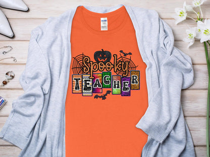 This Halloween Teacher T-Shirt is crafted from high-quality fabric in sizes to fit all shapes and size - Creations Unlimited