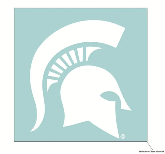 WinCraft NCAA Michigan State University Spartans 6 x 6 inch White Decal WinCraft