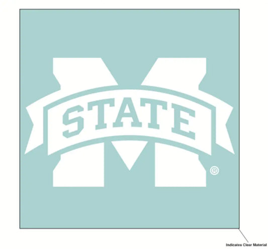 WinCraft NCAA Mississippi State University Bulldogs 6 x 6 inch White Decal WinCraft