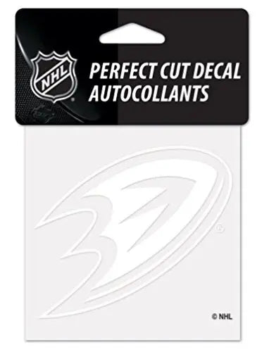 WinCraft NHL Anaheim Ducks 4" x 4" inch Outdoor White Decal WinCraft