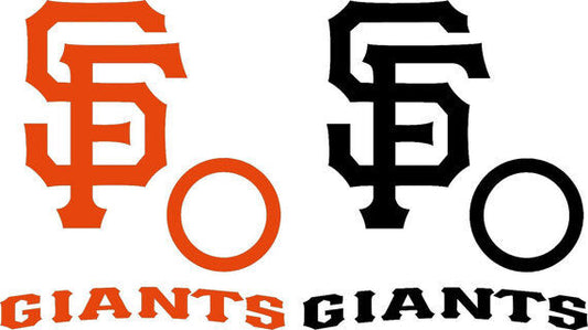 San Francisco Giants Cornhole Board Decal Kit- Bean Bag Toss Large 6 Piece Set